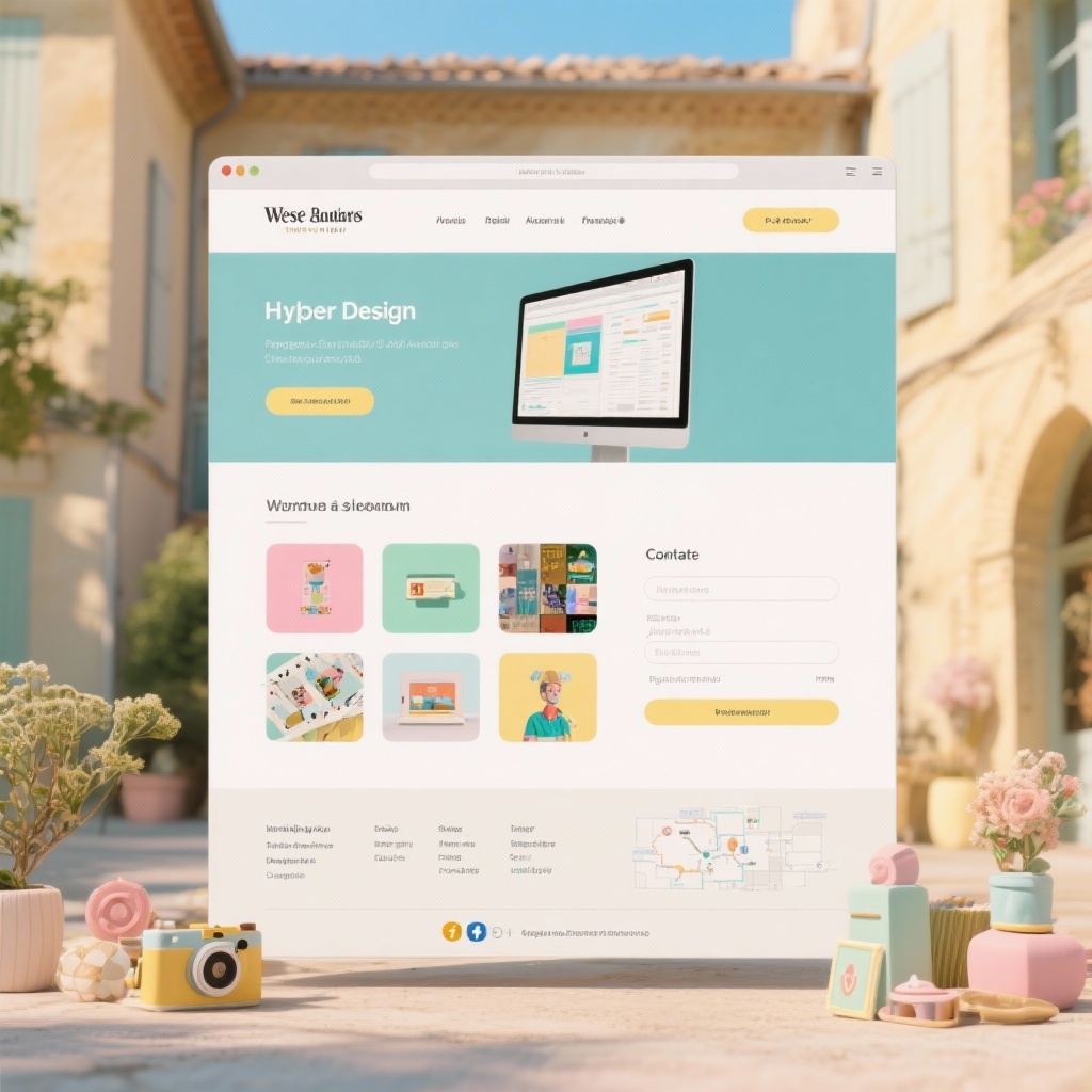 Site vitrine développé par WebM pour un artisan de l’Ain affichant ses réalisations