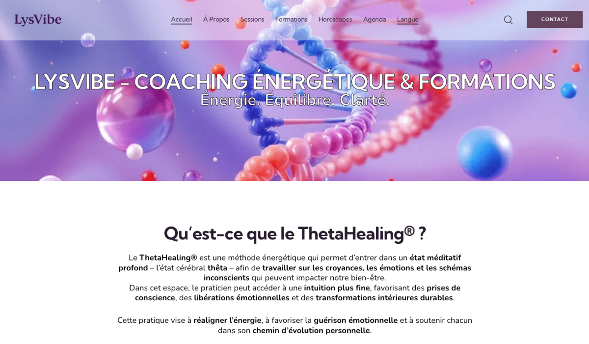 Site web responsive et moderne créé par WebM