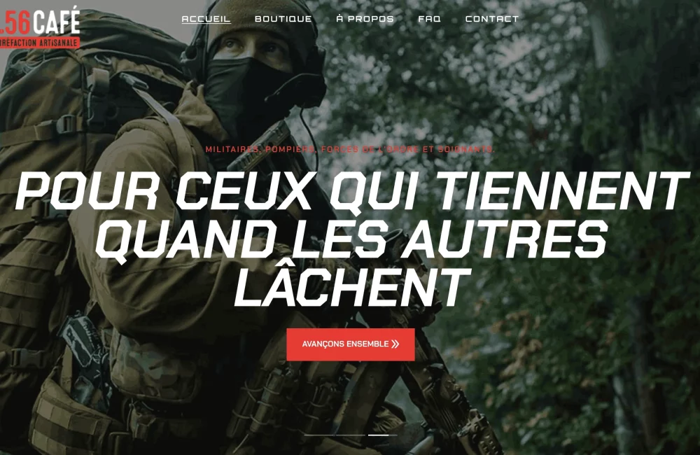 Mise à jour et optimisation de site internet pour marque de café